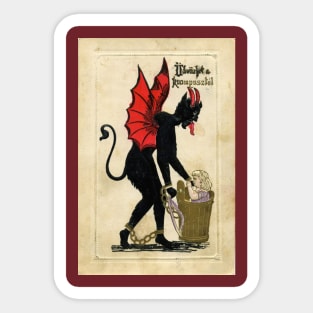 Antique Krampus Sticker